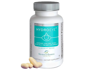 Bottle of HydroEye capsules